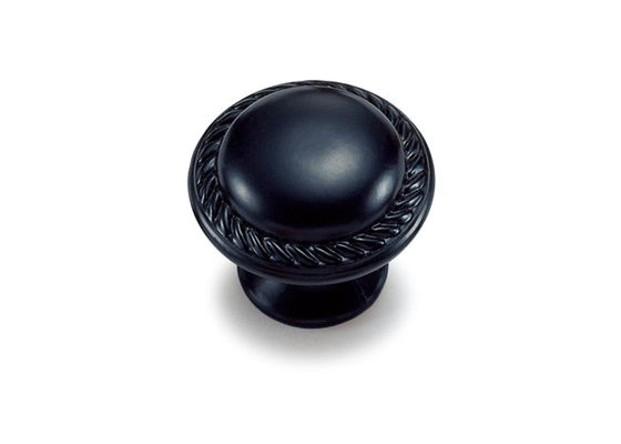 Botones negros del cajón del aparador del color y botones del cajón del gabinete de los tirones